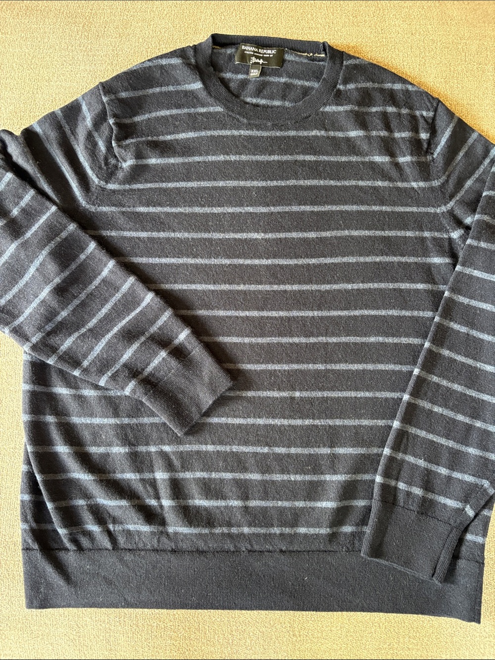 Banana Republic Italian 100% Merino Wool Sweater by Baruffa Size XXL